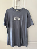 Kith Classic Logo Tee Thunder Blue Hoodie, Sweatshirt | FlexRushtees.com
