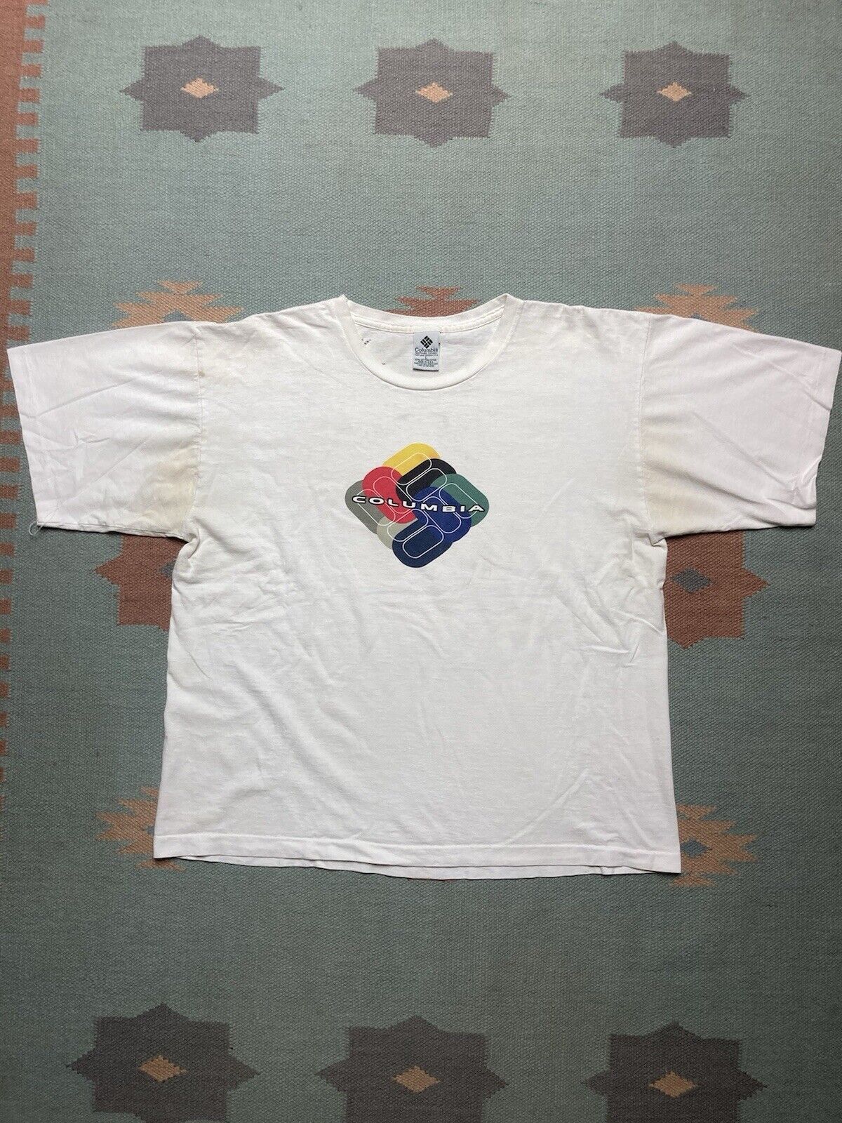 Vintage Vtg 90s Columbia Sportswear T Shirt Logo Hiking Outdoor Xl Hoodie, Sweatshirt | FlexRushtees.com