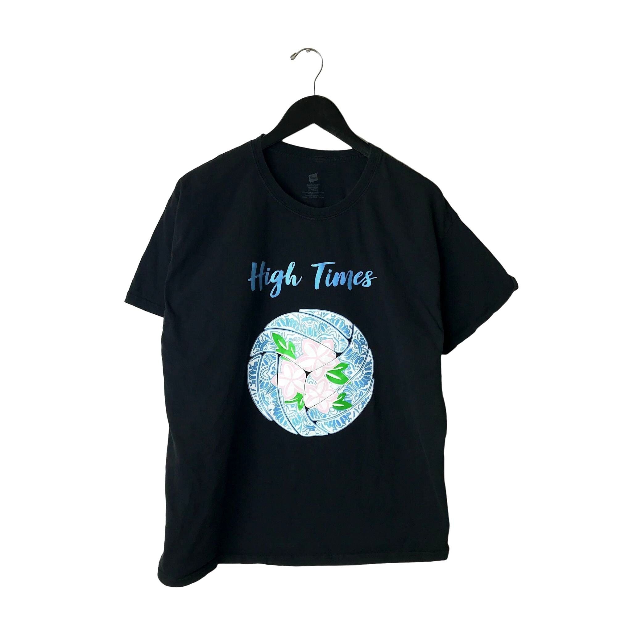Y2k Vintage Hanes Times T Shirt Adult Black Xl Extra Large