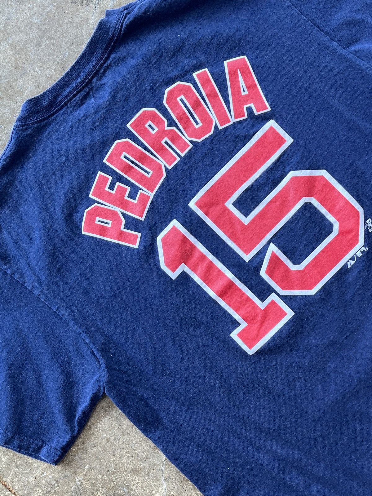 Mlb Boston Red Sox Dustin Pedroia 15 Tee Large