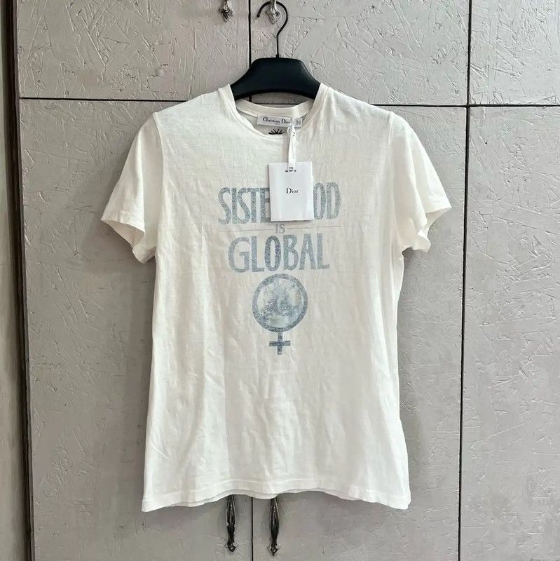 Dior Women S Cotton T Shirt With Global Slogan 0089