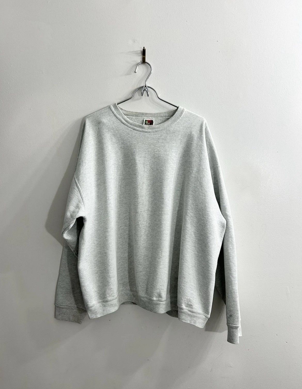 Vintage Vtg 90s Thrashed Blank Grey Boxy Worn Wip Sweatshirt Xl T-Shirts, Hoodie | FlexRushtees.com