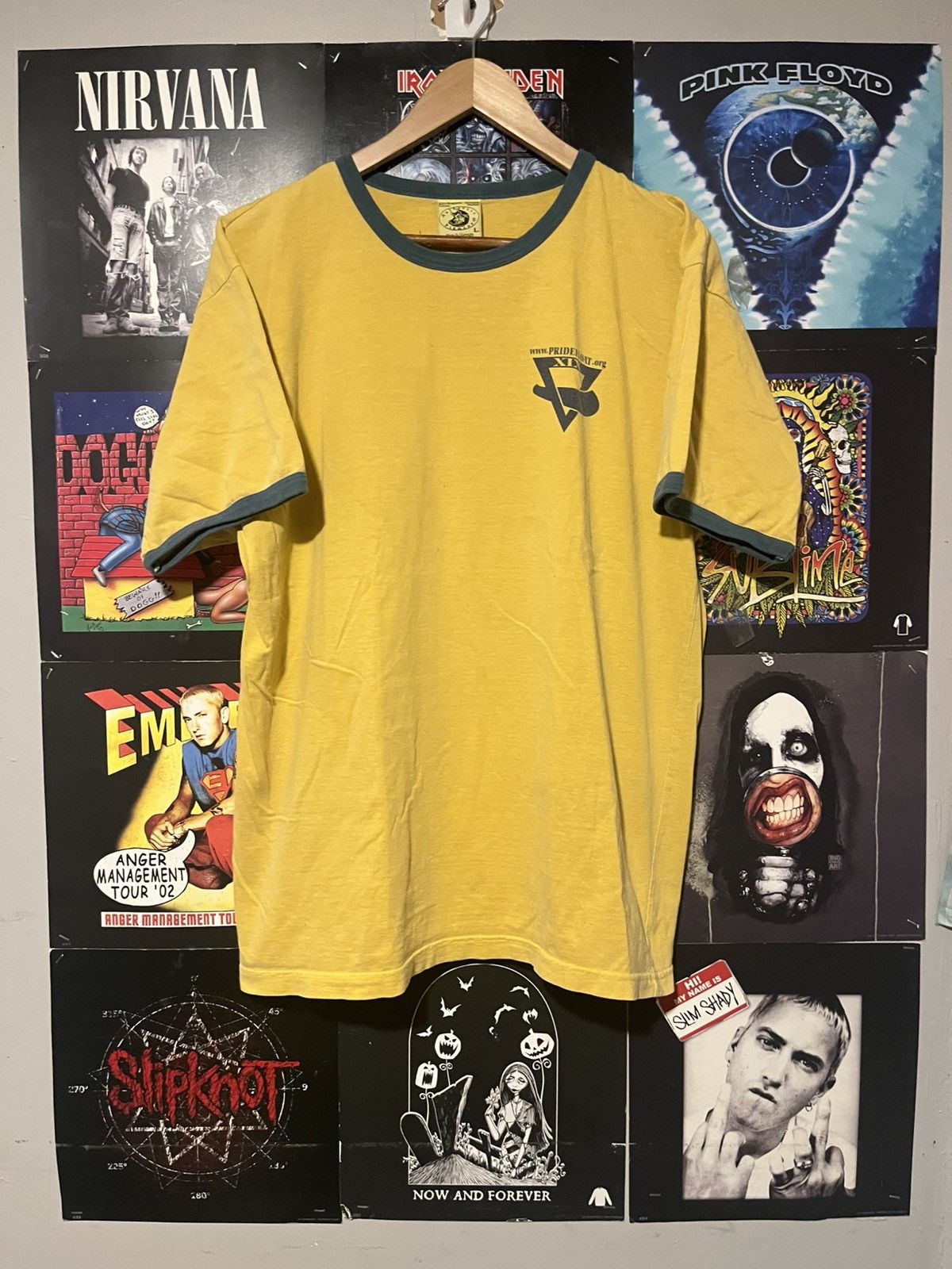 Vintage 90 S 2000 S Pridefloat 19 Ringer Tee Shirt