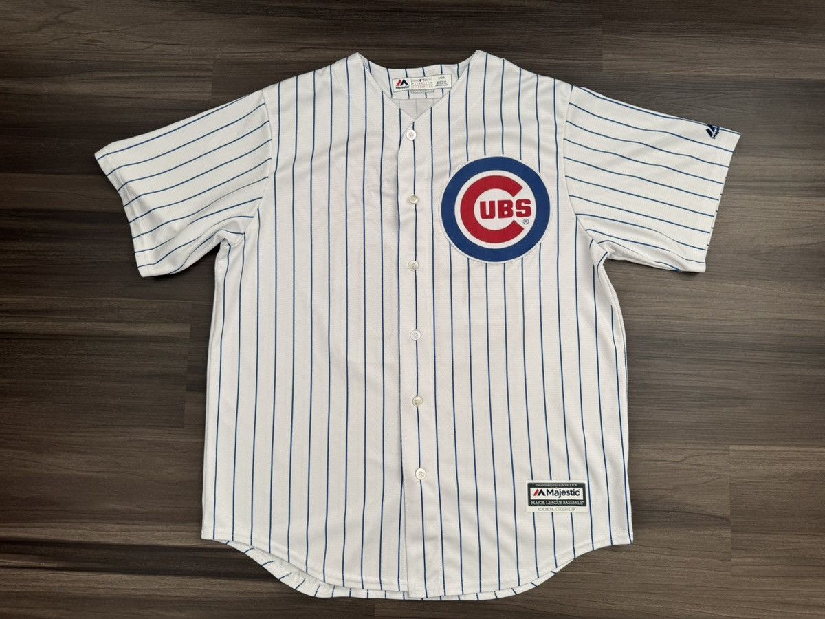 Majestic Chicago Cubs Wilson Contreras 40 Mlb Pinstripe Jersey