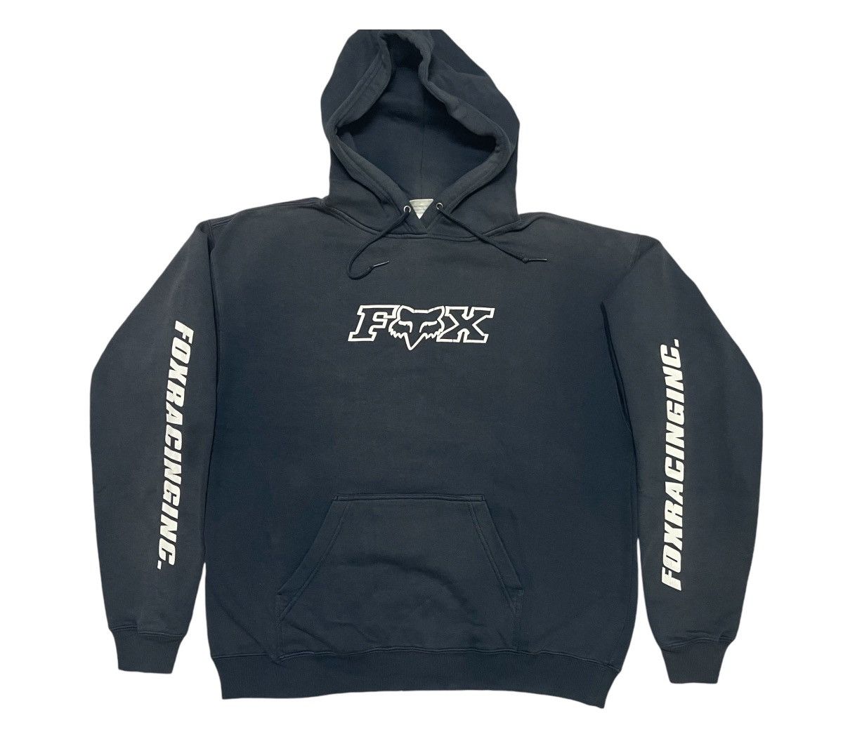 Racing 2000s Fox Racing Big Logo Sun Faded Hoodie T-Shirts, Sweatshirt | FlexRushtees.com