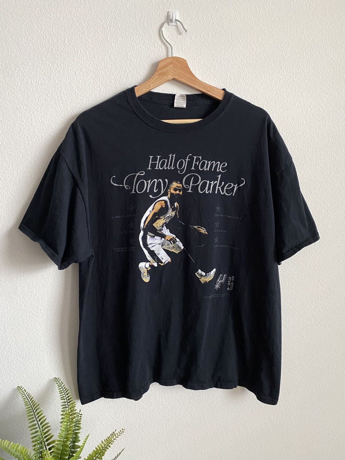 Nba Tony Parker Hall Of Fame San Antonio Spurs Tee
