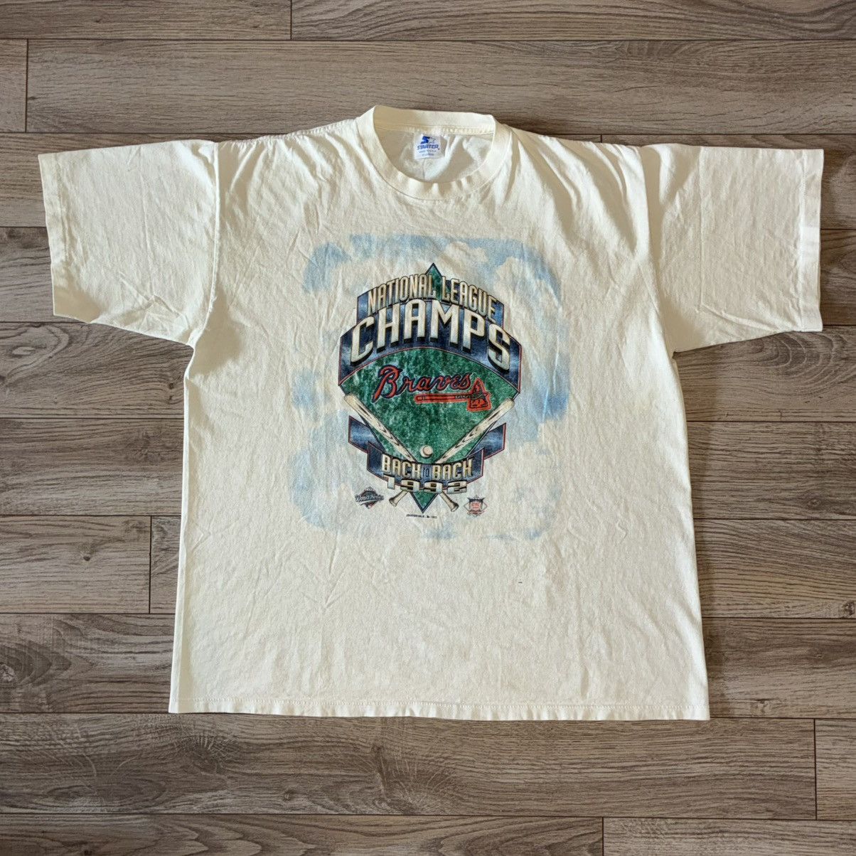 Starter Atlanta Braves World Series 1992 Champions Tee