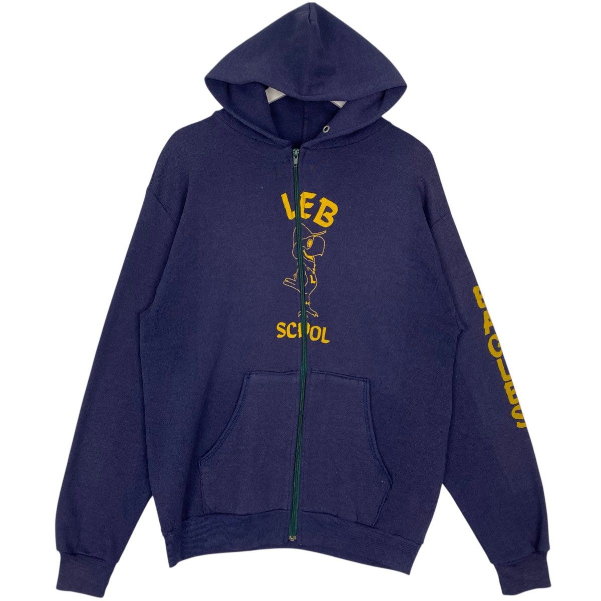 Other Vintage 90s Custom Full Zip Hoodie Sweater Navy Blue T-Shirts, Sweatshirt | FlexRushtees.com