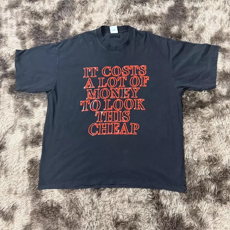 Vetements Red Slogan Print Short Sleeve T-Shirts, Hoodie, Sweatshirt | FlexRushtees.com