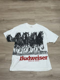 Vintage Aop Budweiser Horses Beer Tee Hoodie, Sweatshirt | FlexRushtees.com