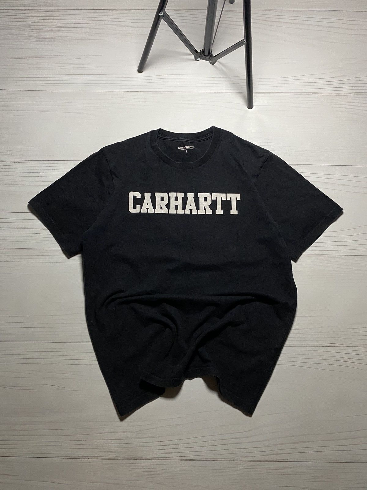 Vintage Carhartt Box Logo Faded Y2k T Shirt