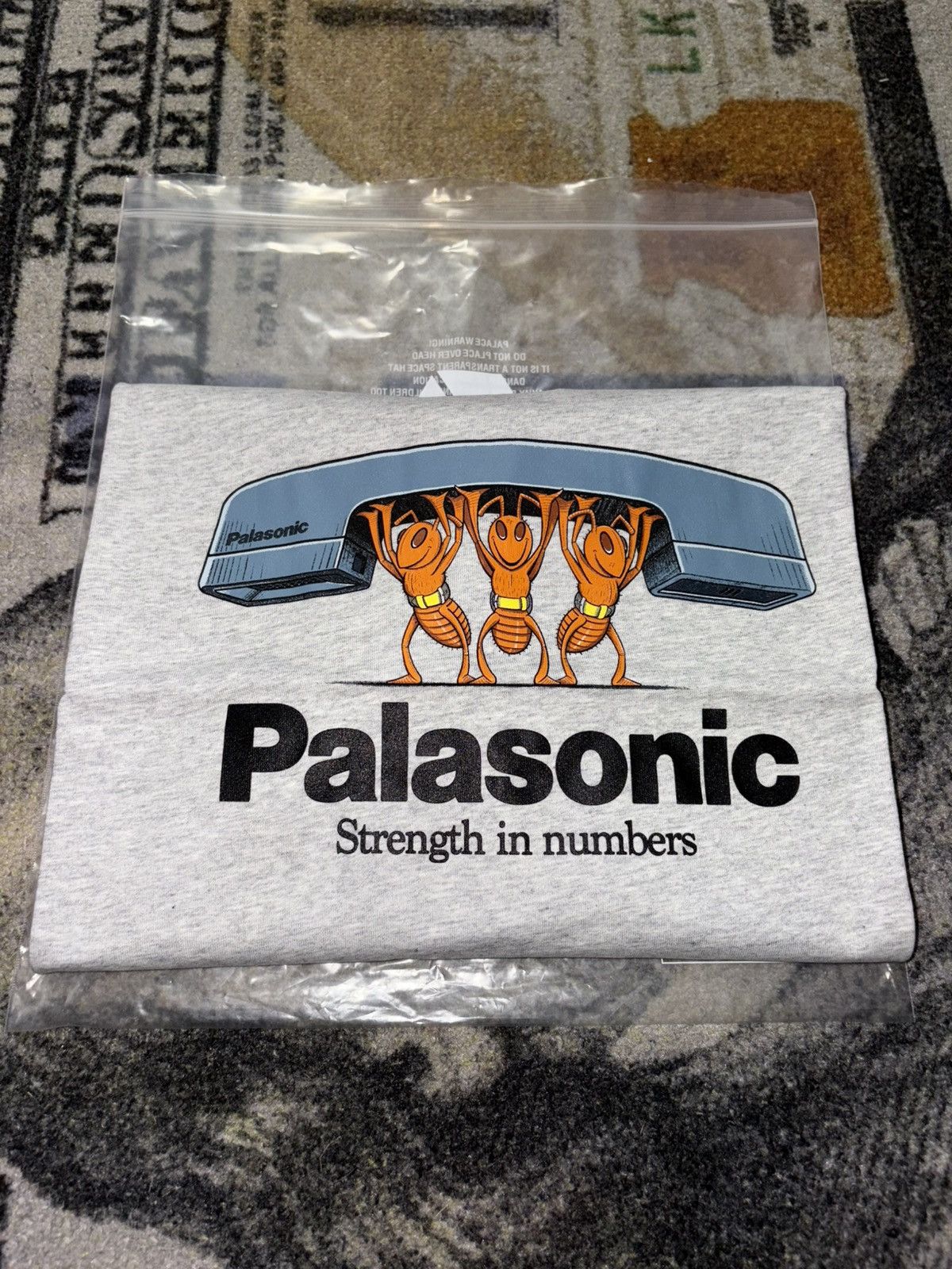 Palace Bellman T Shirt Grey Hoodie, Sweatshirt | FlexRushtees.com