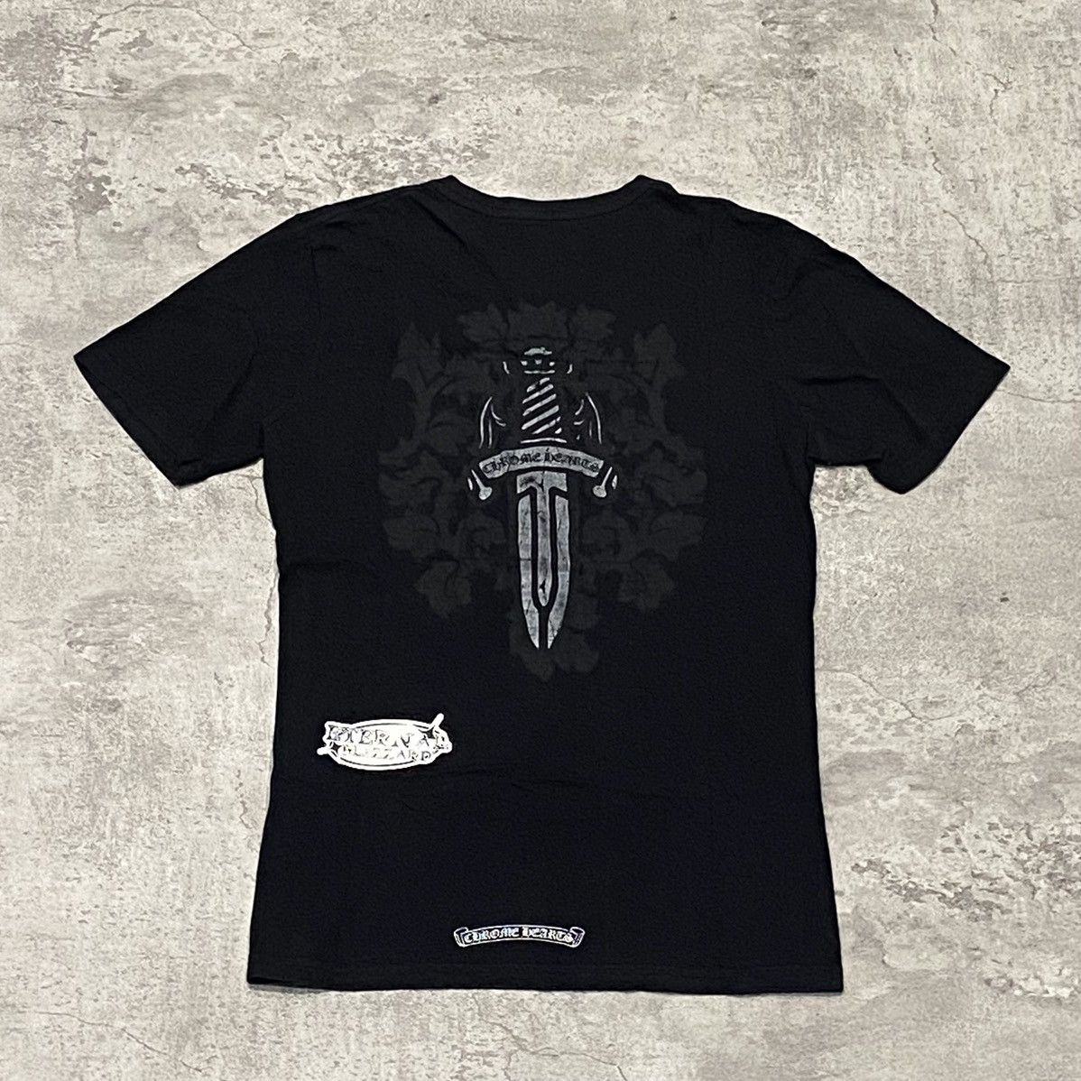 Hearts Chrome Hearts Dagger V Neck Tshirt Hoodie, Sweatshirt | FlexRushtees.com