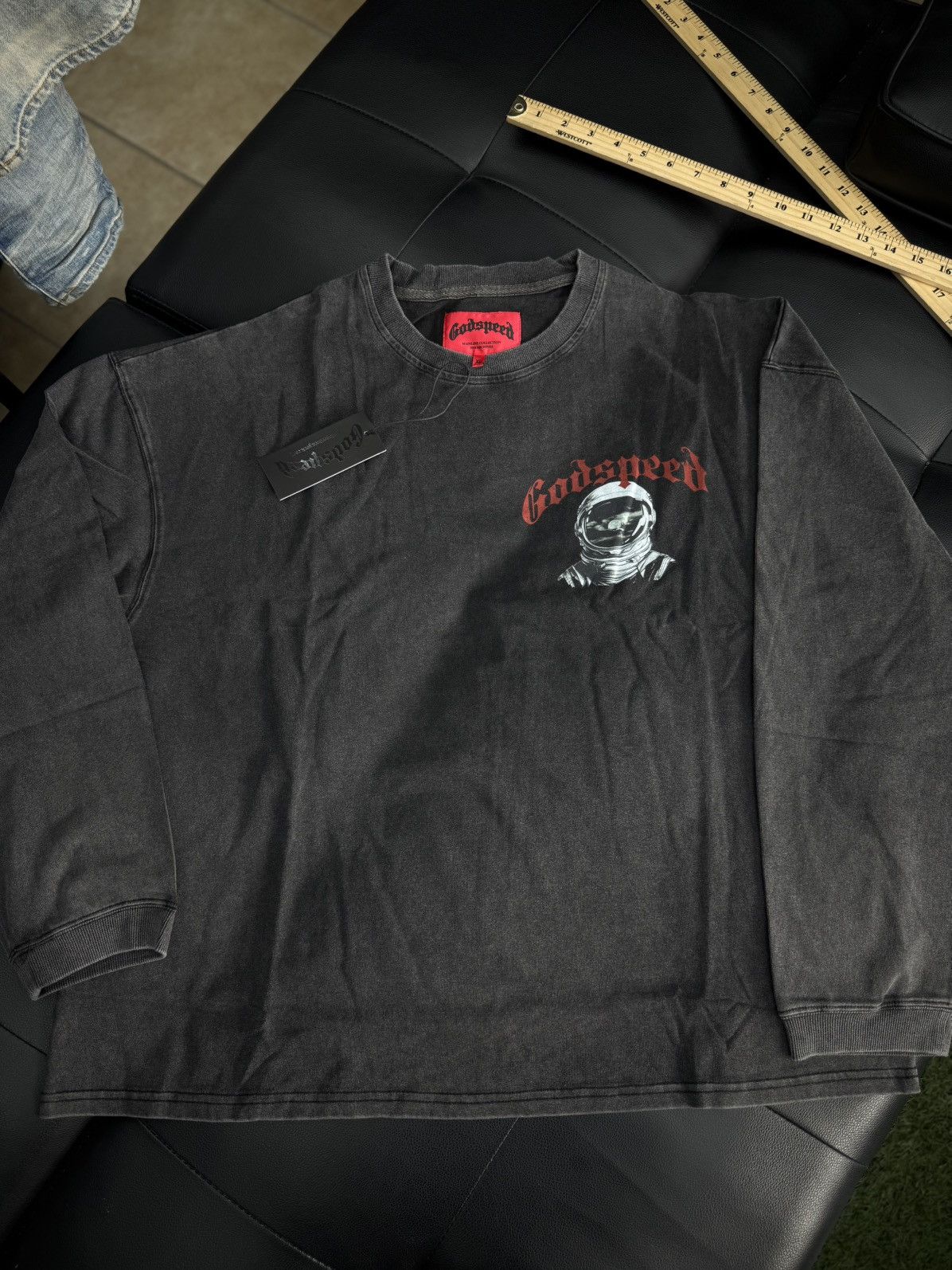 Godspeed Moon Astronaut L S Tee Shirt Size Xl New