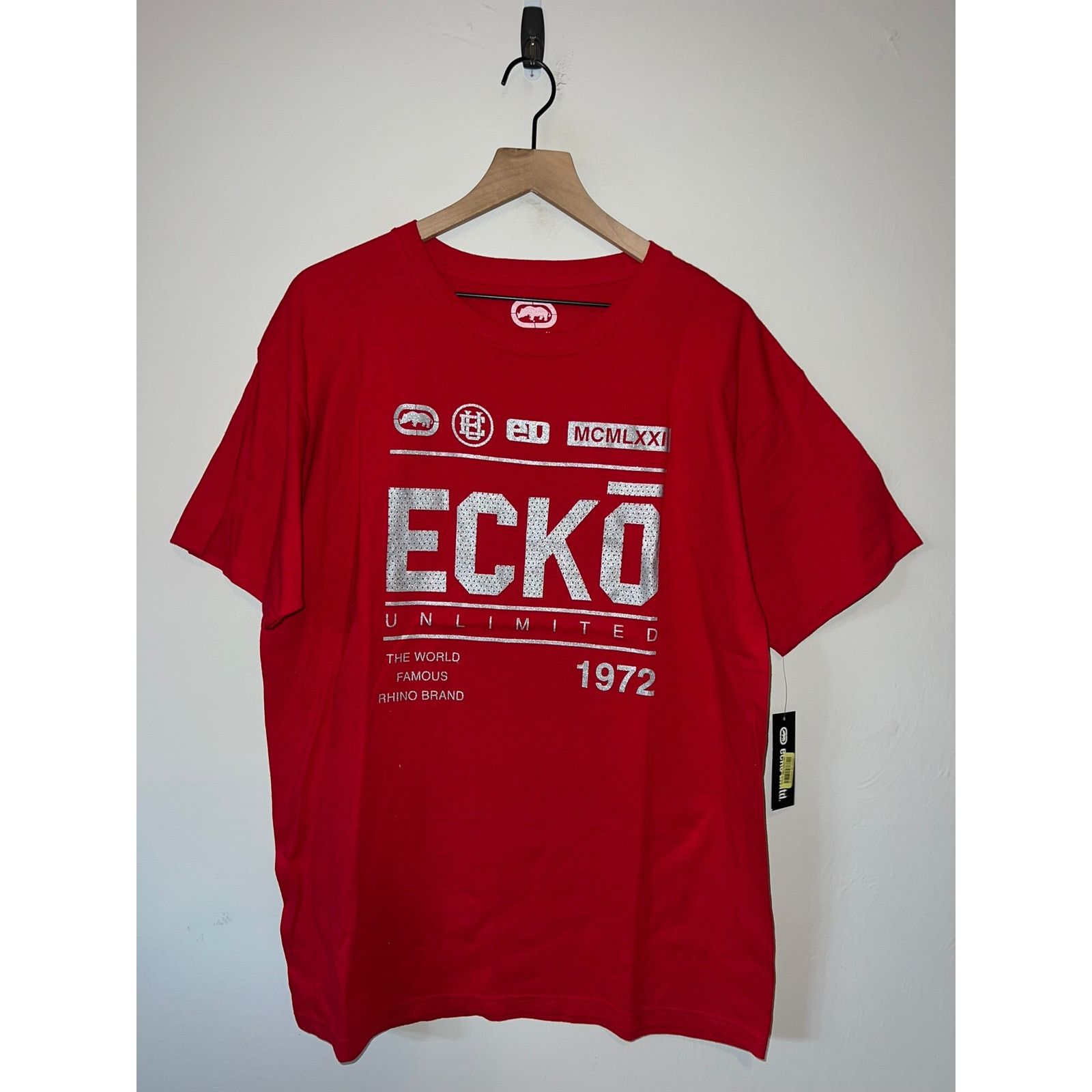 Unltd Y2k Ecko Unlimited Shirt World Famous Rhino Nwt Tee 2000s L