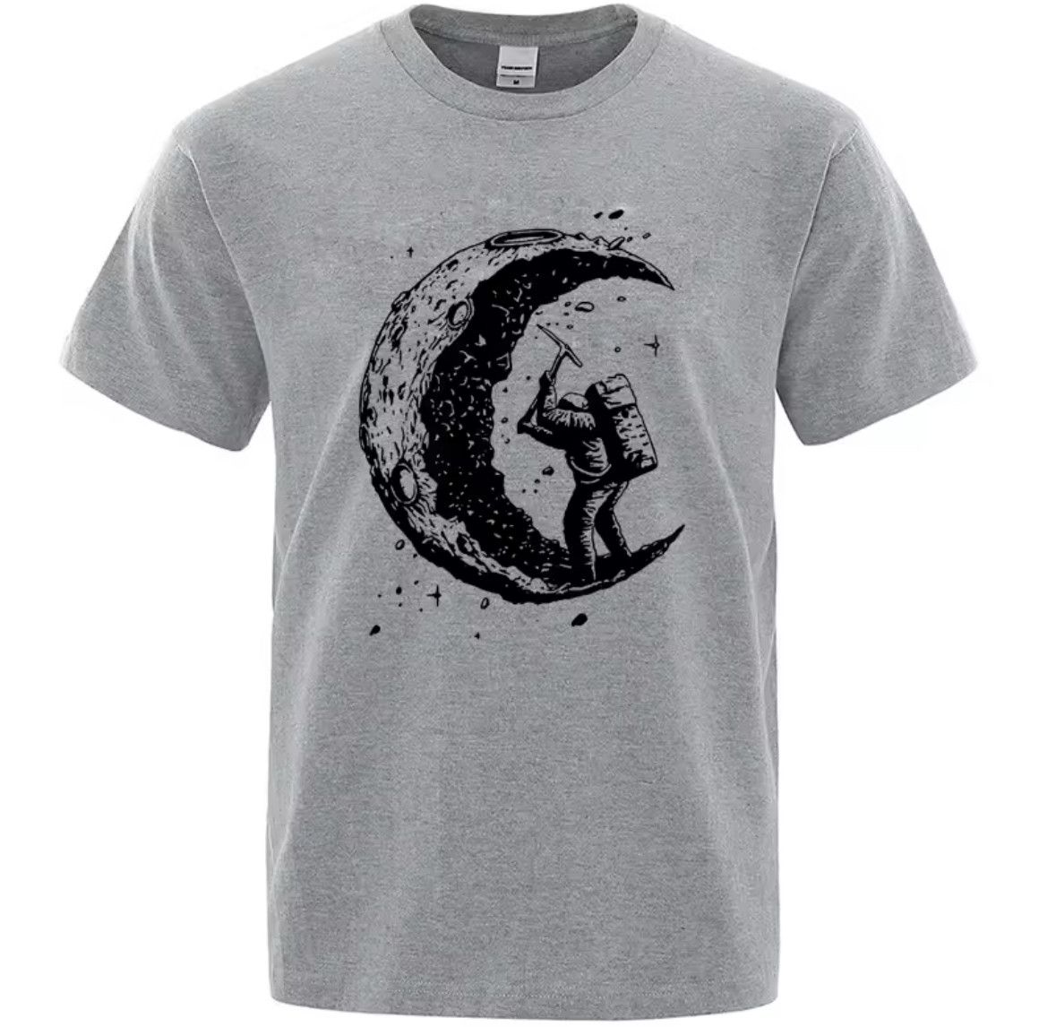 Other Y2k Streetwear Astronaut Moon Gym Fitness Exercise T Shirt