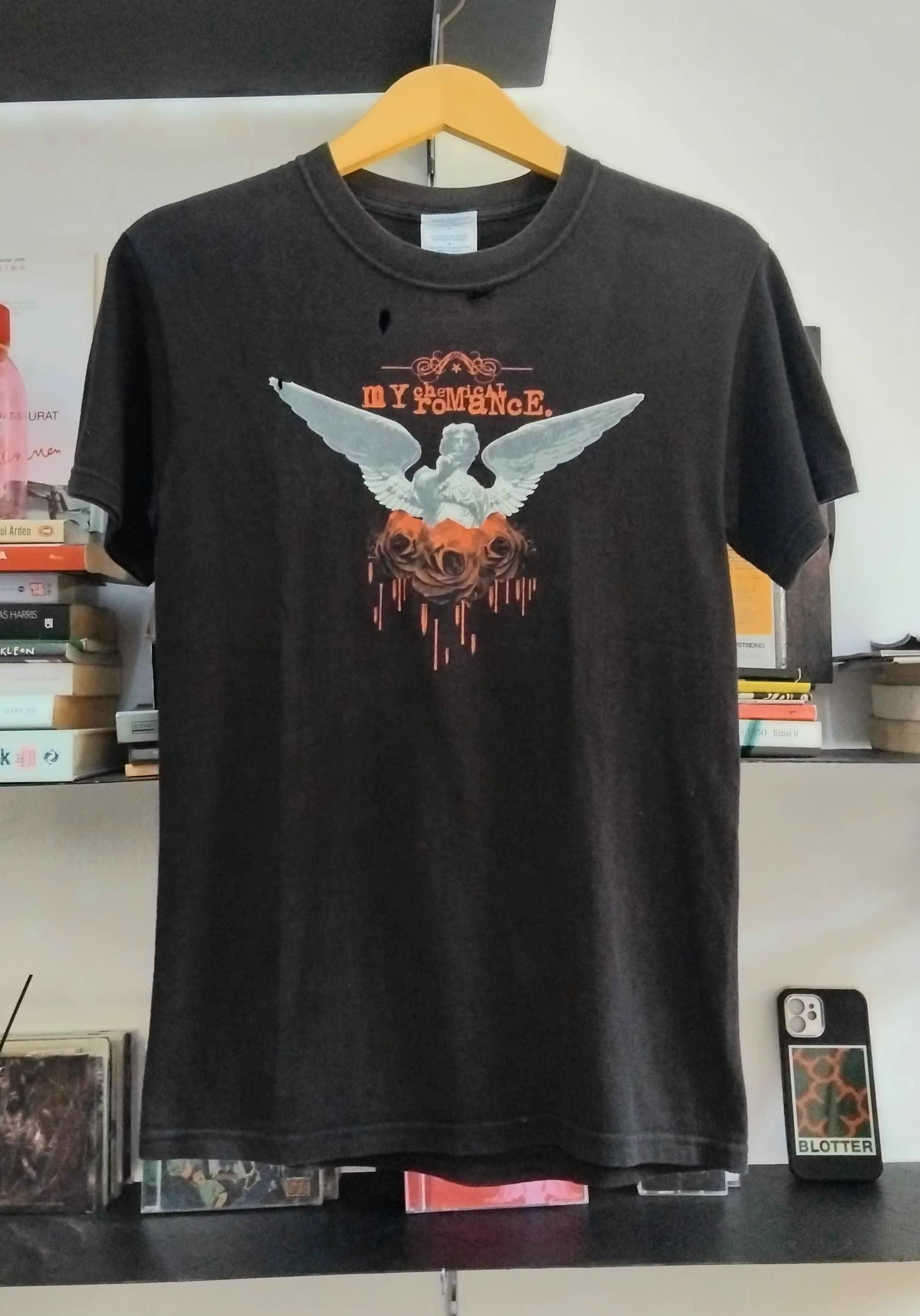 Band Tees Vintage Thrashed My Chemical Romance Tee Hoodie, Sweatshirt | FlexRushtees.com