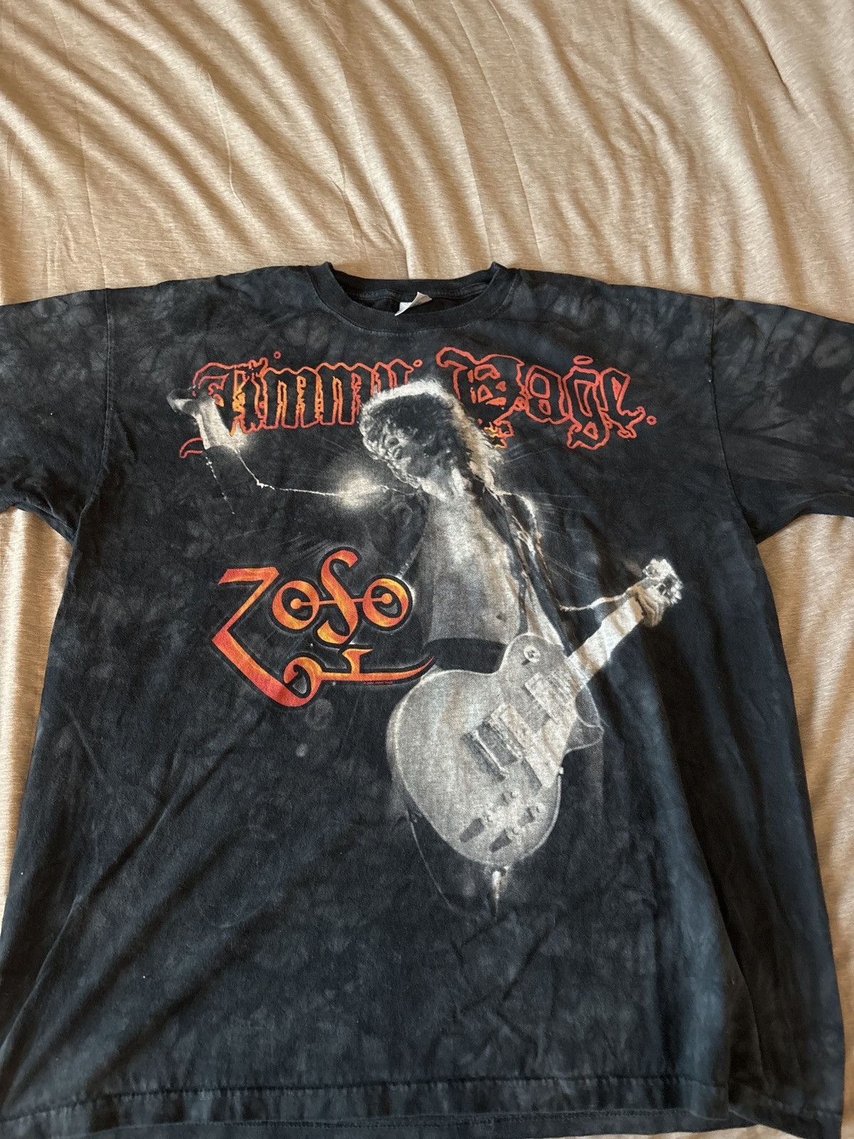 led Zeppelin Jimmy Page Vintage Tee Hoodie, Sweatshirt | FlexRushtees.com
