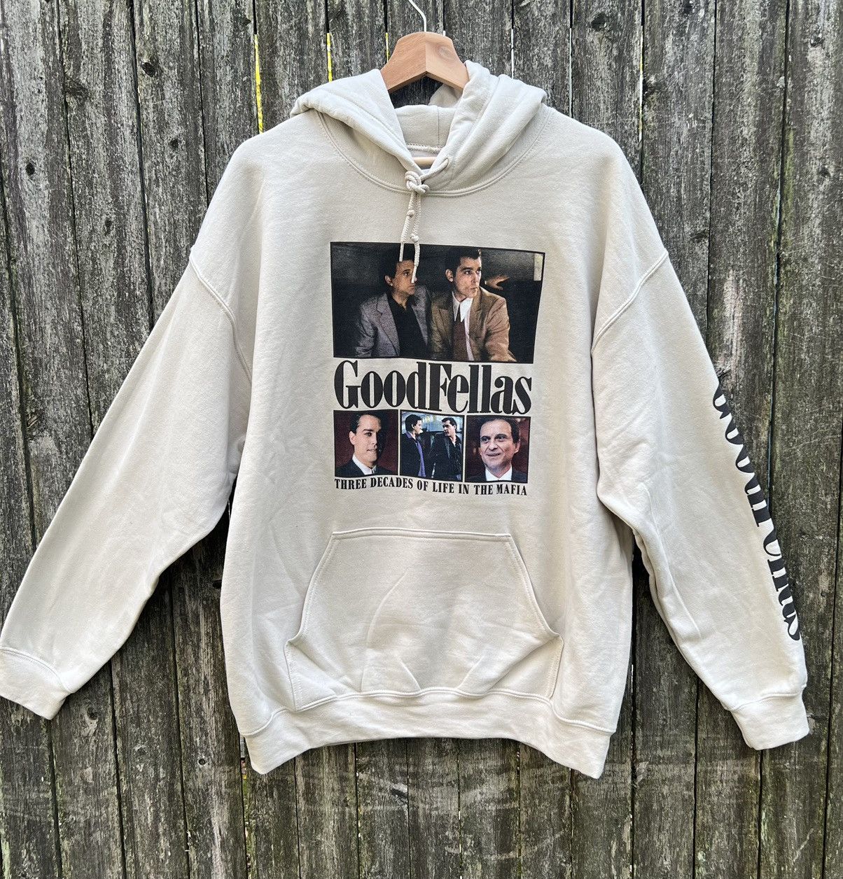 Other Official Goodfellas The Movie Khaki Hoodie Large T-Shirts, Sweatshirt | FlexRushtees.com