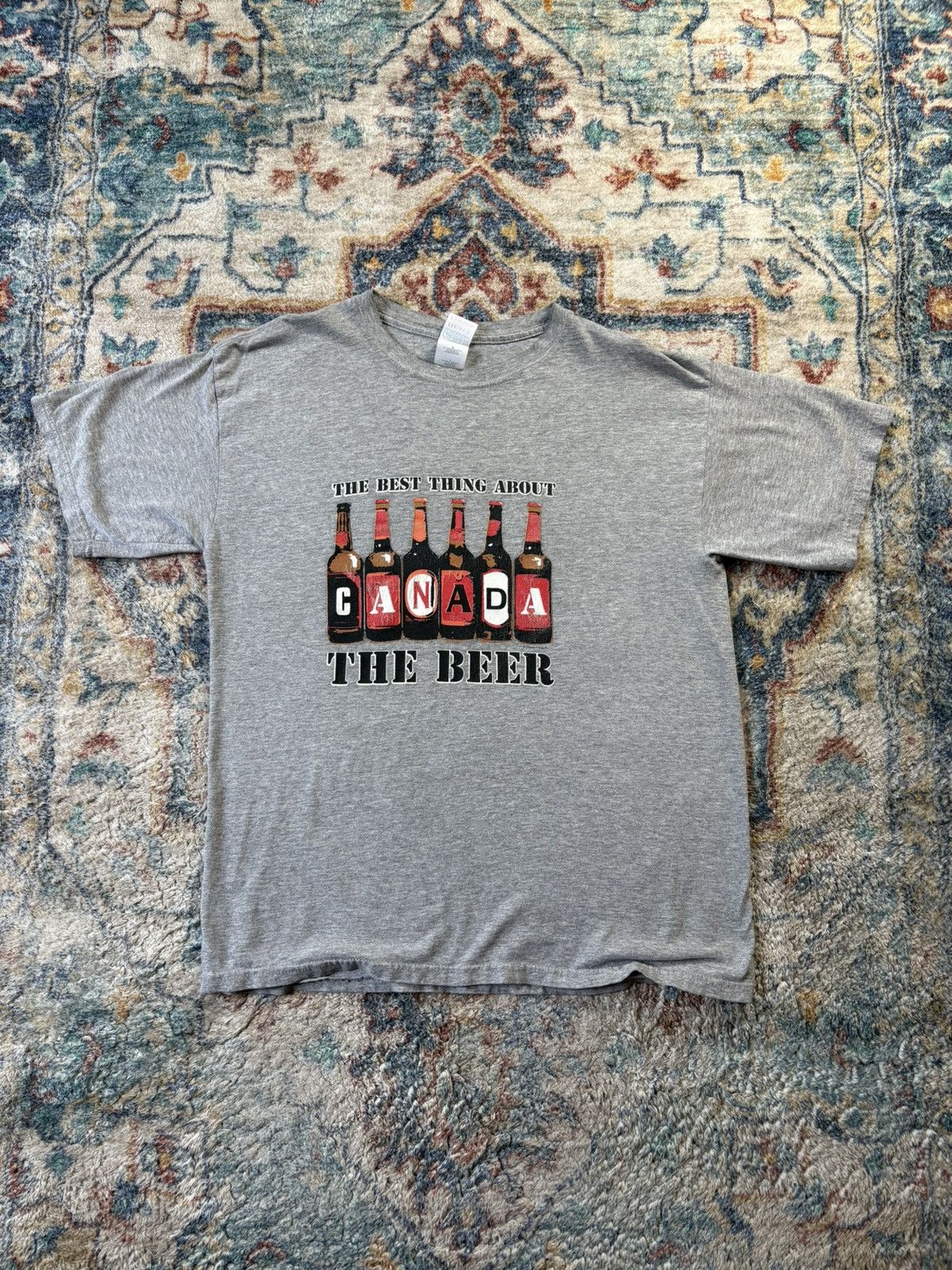 Vintage Canada Beer T Shirt Large Hoodie, Sweatshirt | FlexRushtees.com