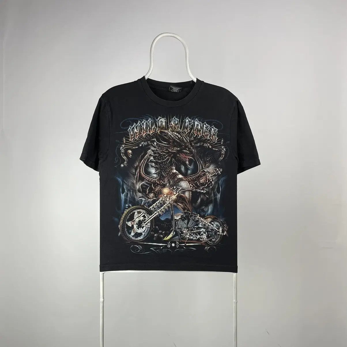 Band Tees Dragon Biker Thunder T Shirt Band Tee Vintage Size Small Hoodie, Sweatshirt | FlexRushtees.com