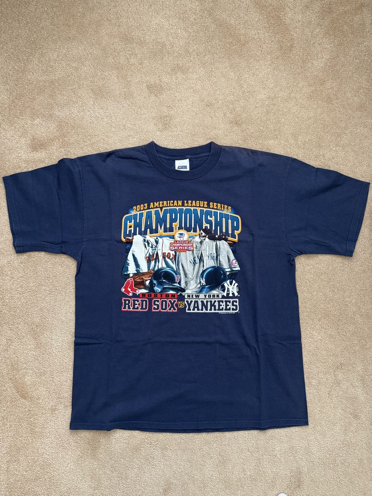 Vintage Navy Red Sox Yankees Tee