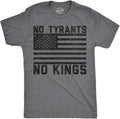 Mens Funny T Shirts No Tyrants No Kings Sarcastic Political Graphic Novelty Tee for Men