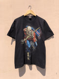 Vintage 2011 Iron Maiden Trooper Black Tee Judas Priest Hoodie, Sweatshirt | FlexRushtees.com