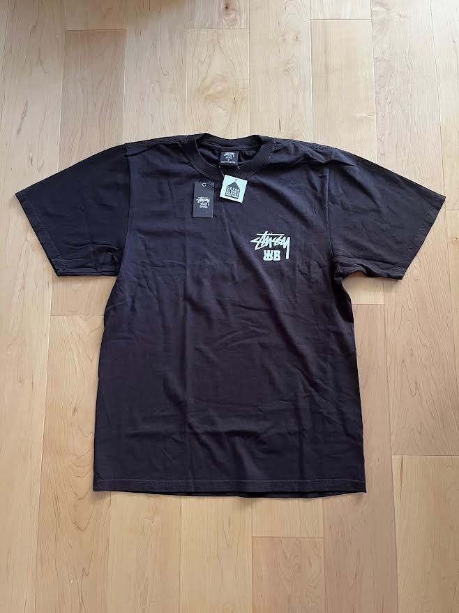 Stussy Wales Bonner Ocean Tee Brown Size Small