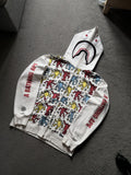Keith Haring Bape X Keith Haring Shark Full Zip Hoodie Rare Collaboration T-Shirts, Sweatshirt | FlexRushtees.com