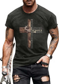 Christian Shirts for Men: Jesus Cross Religious Graphic T-Shirt Bible Verse Printed Shirt Crew Neck Short Sleeve Top