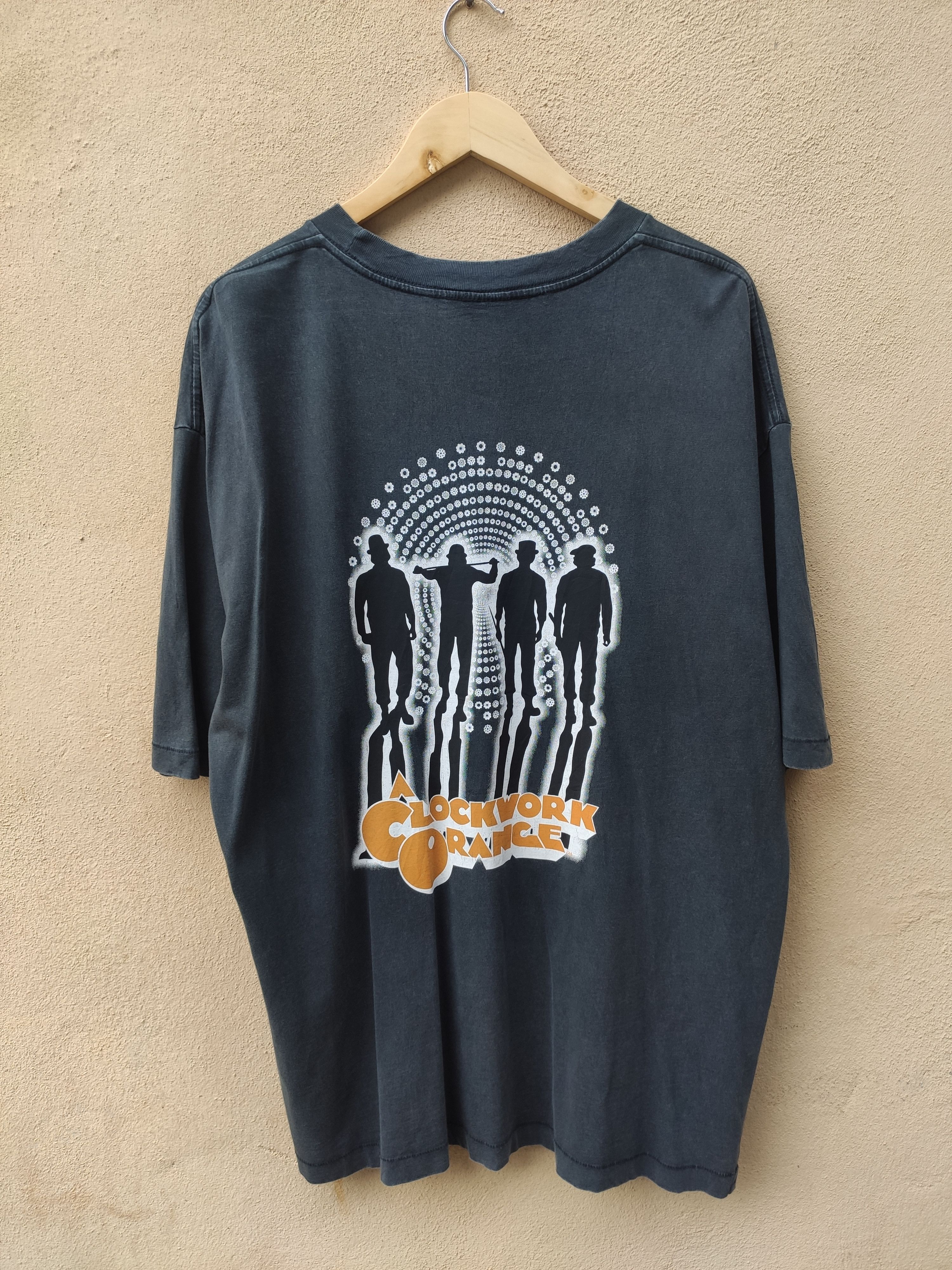 Band Tees Vintage Clock Work Orange T Shirt Movies