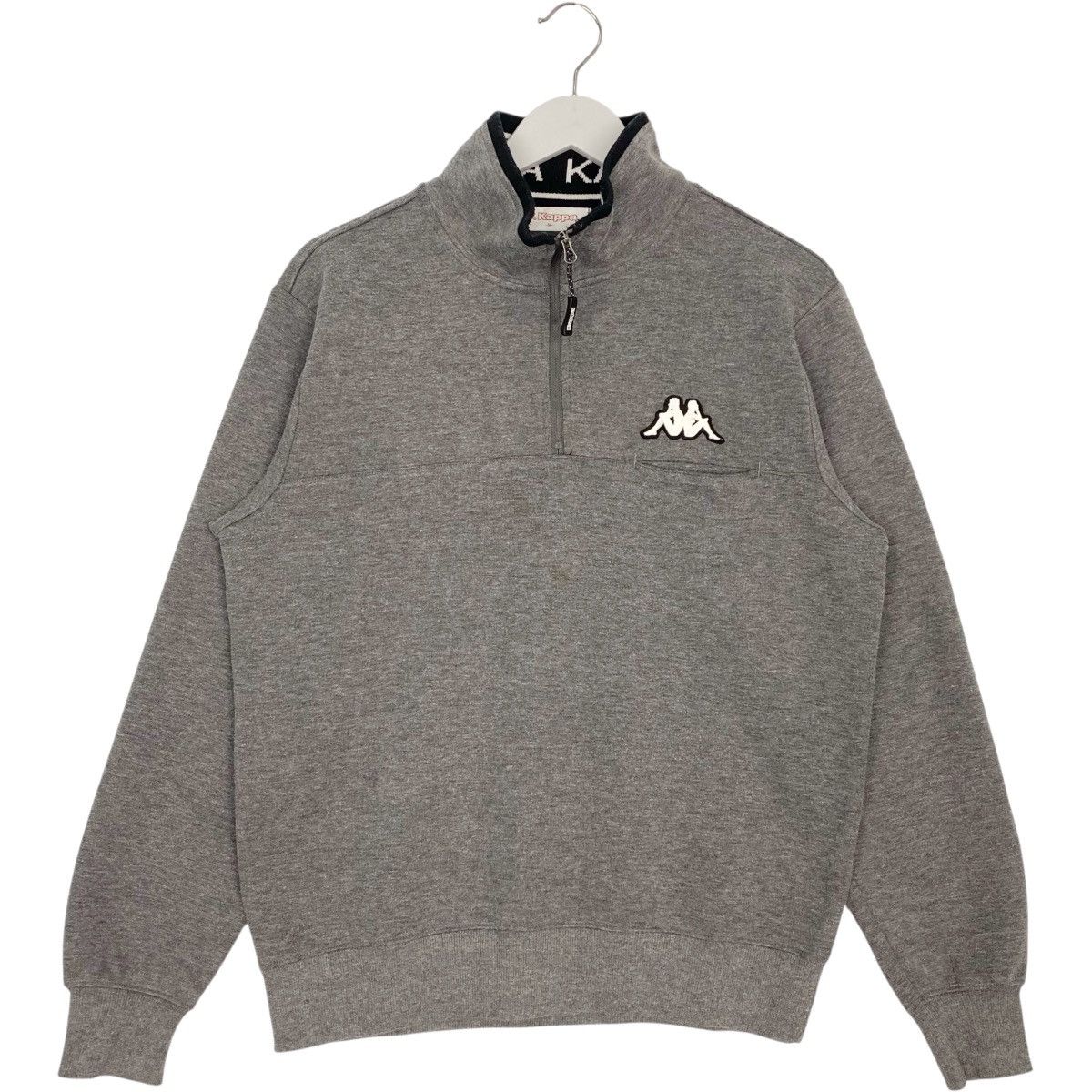 Other Vintage Kappa Quater Zip Small Embroidered Gray Size M