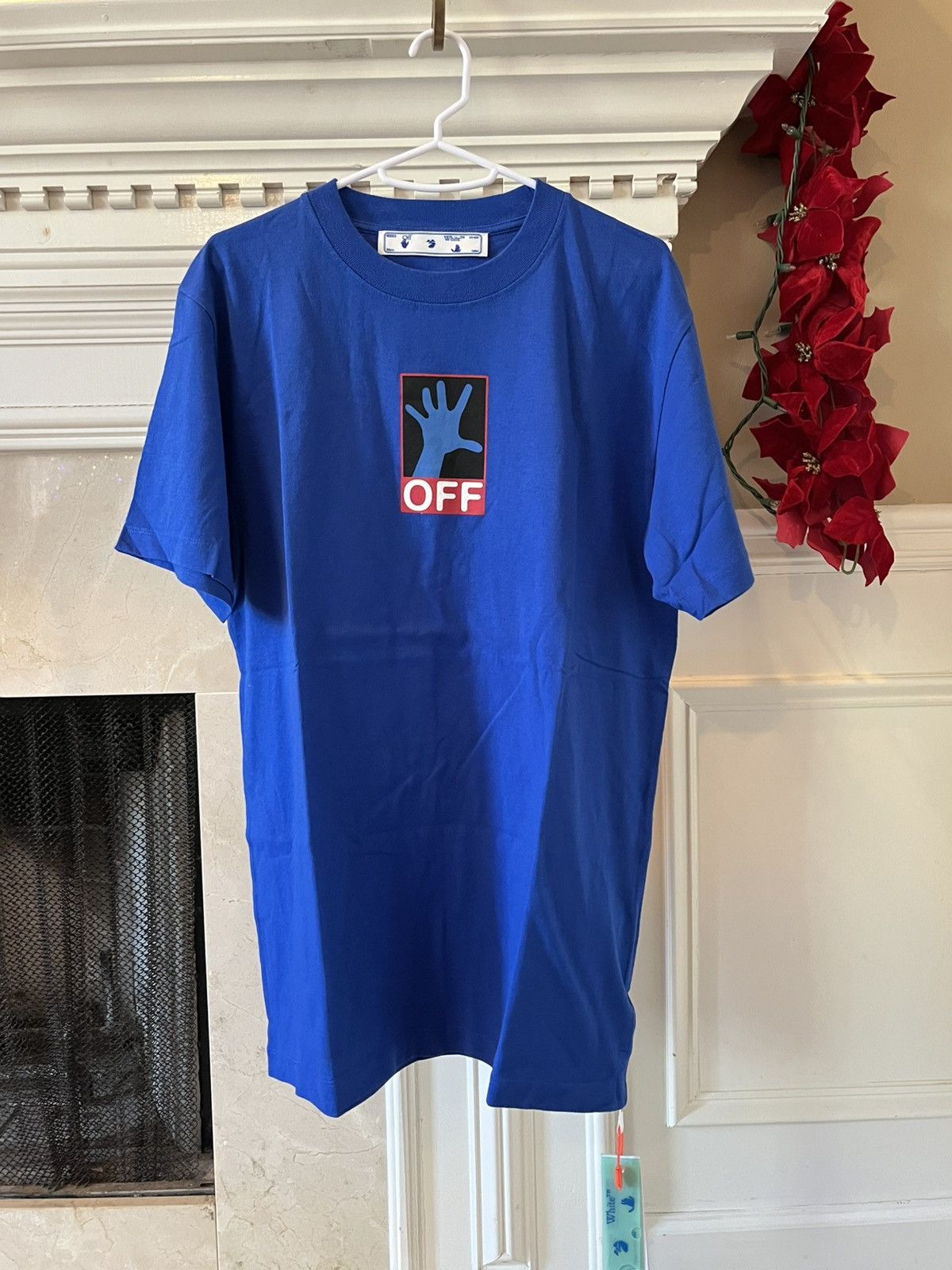 White Blue Off White T Shirt Never Worn W Tags Hoodie, Sweatshirt | FlexRushtees.com