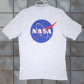 H M Vintage Nasa T Shirt Adult Small Gray Logo Space Travel Moon Stars Men