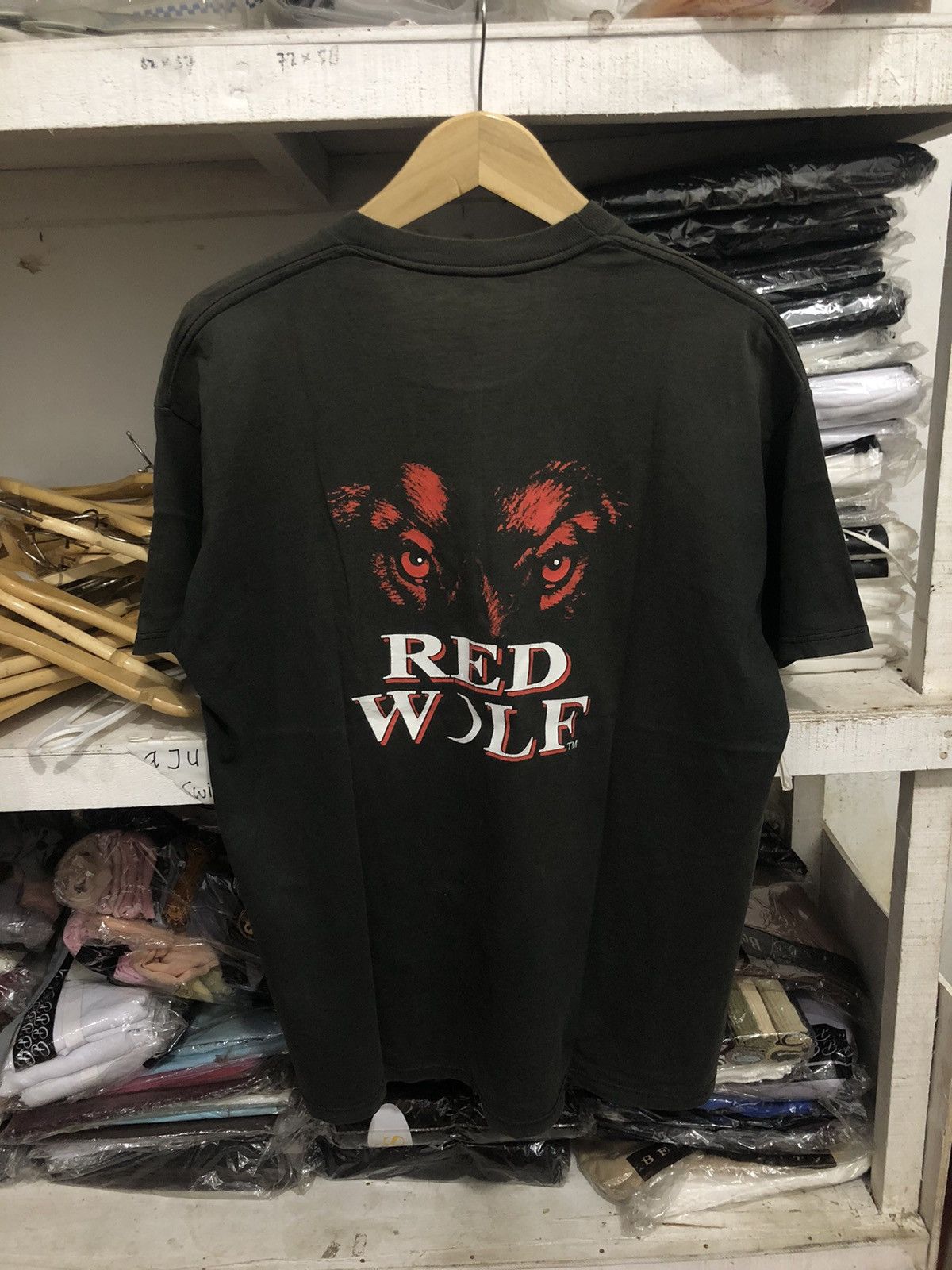 Vintage Sun Faded Red Wolf T Shirt Hoodie, Sweatshirt | FlexRushtees.com