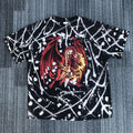 Vintage 90s Custom Bleached Fire Breathing Dragon Shirt Xl Hoodie, Sweatshirt | FlexRushtees.com
