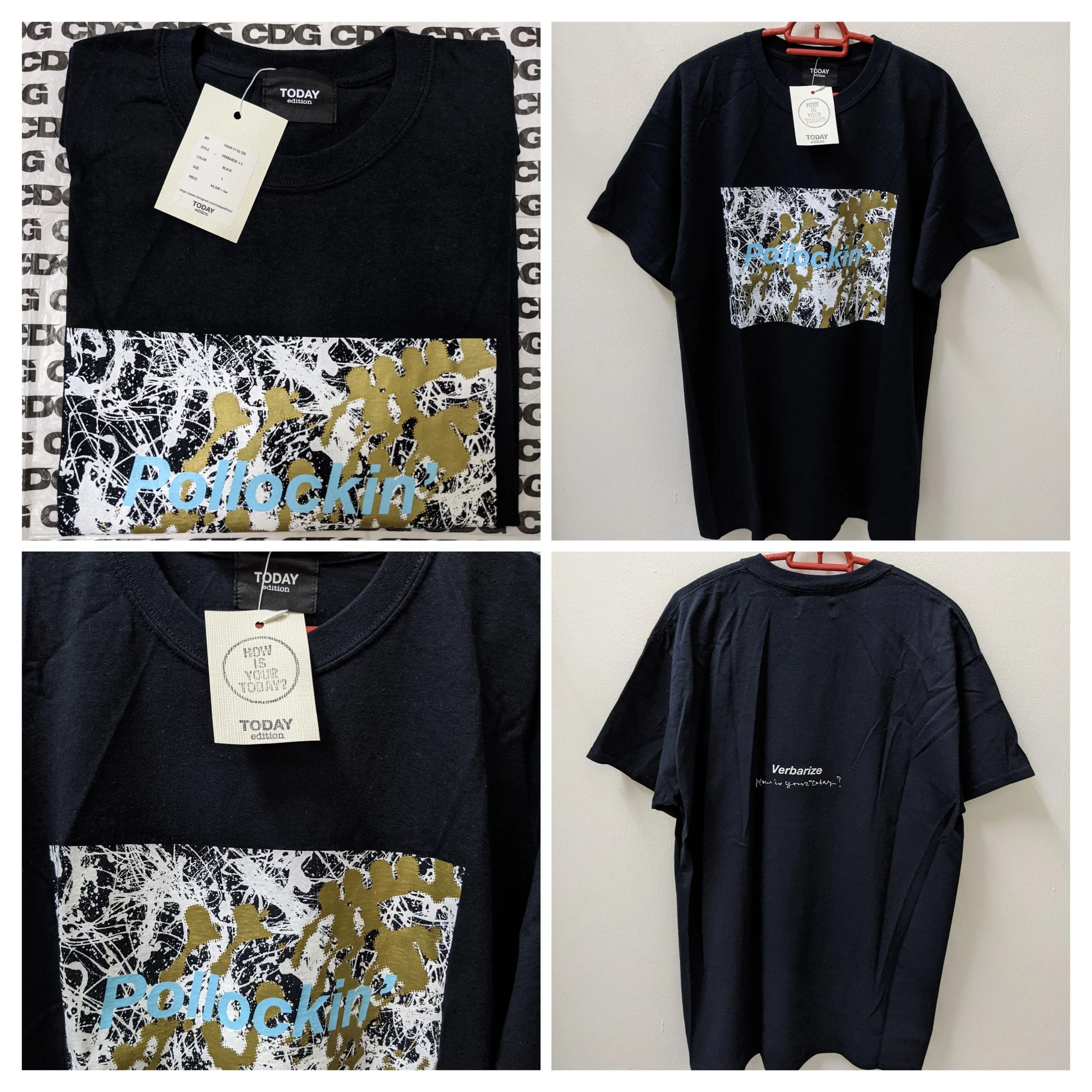 Japanese Brand Today Edition Jackson Pollock Stone Roses Vintage Art Tee Hoodie, Sweatshirt | FlexRushtees.com