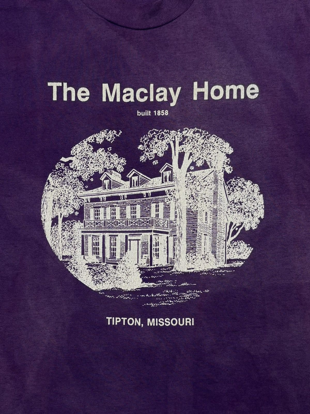 Vintage 1990s Fruit Of The Loom The Maclay Home Tee Faded