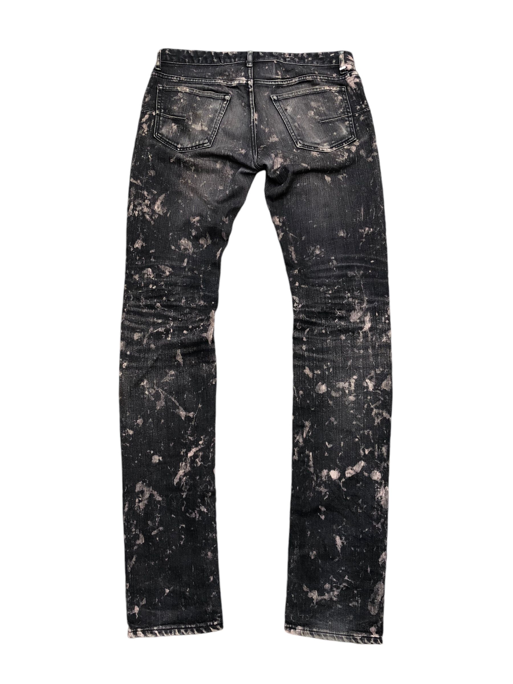 Dior Homme Bleached Splatter Slim Pant
