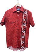 X Wrangler Vintage 90s Wrangler Western Shirt Navajo Design Made Usa