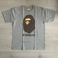 Bape By Bathing Ape Gray Tee Medium Hoodie, Sweatshirt | FlexRushtees.com