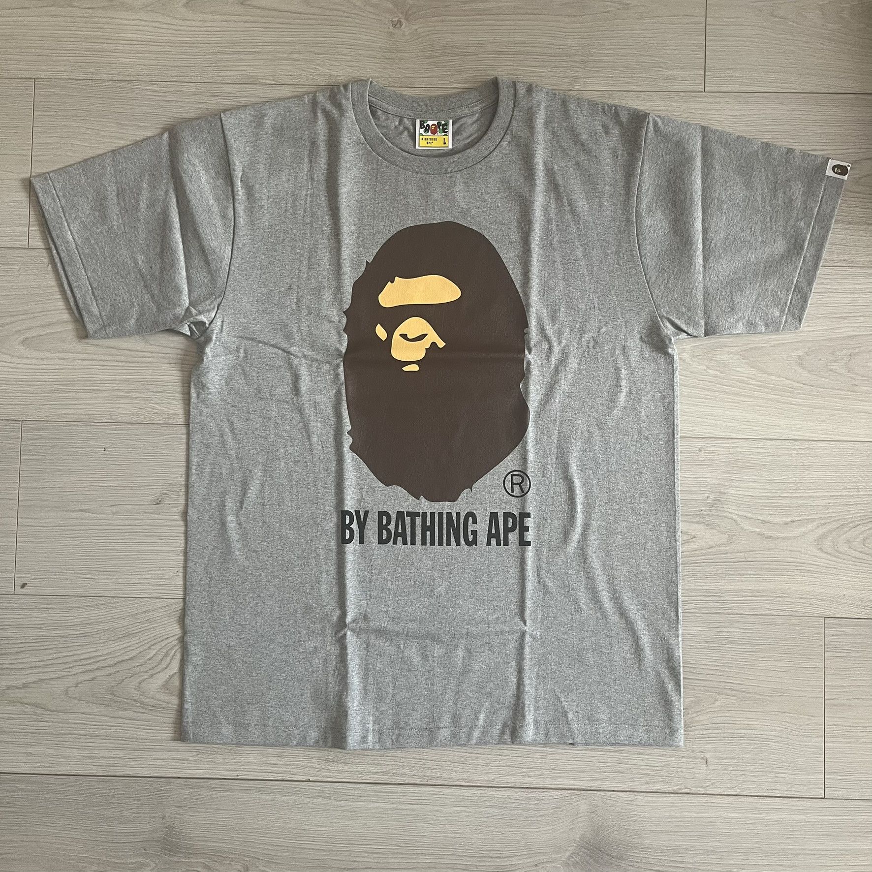 Bape By Bathing Ape Gray Tee Medium Hoodie, Sweatshirt | FlexRushtees.com