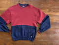 Vintage 90 S Russell Athletic Red Navy Crewneck Sweatshirt