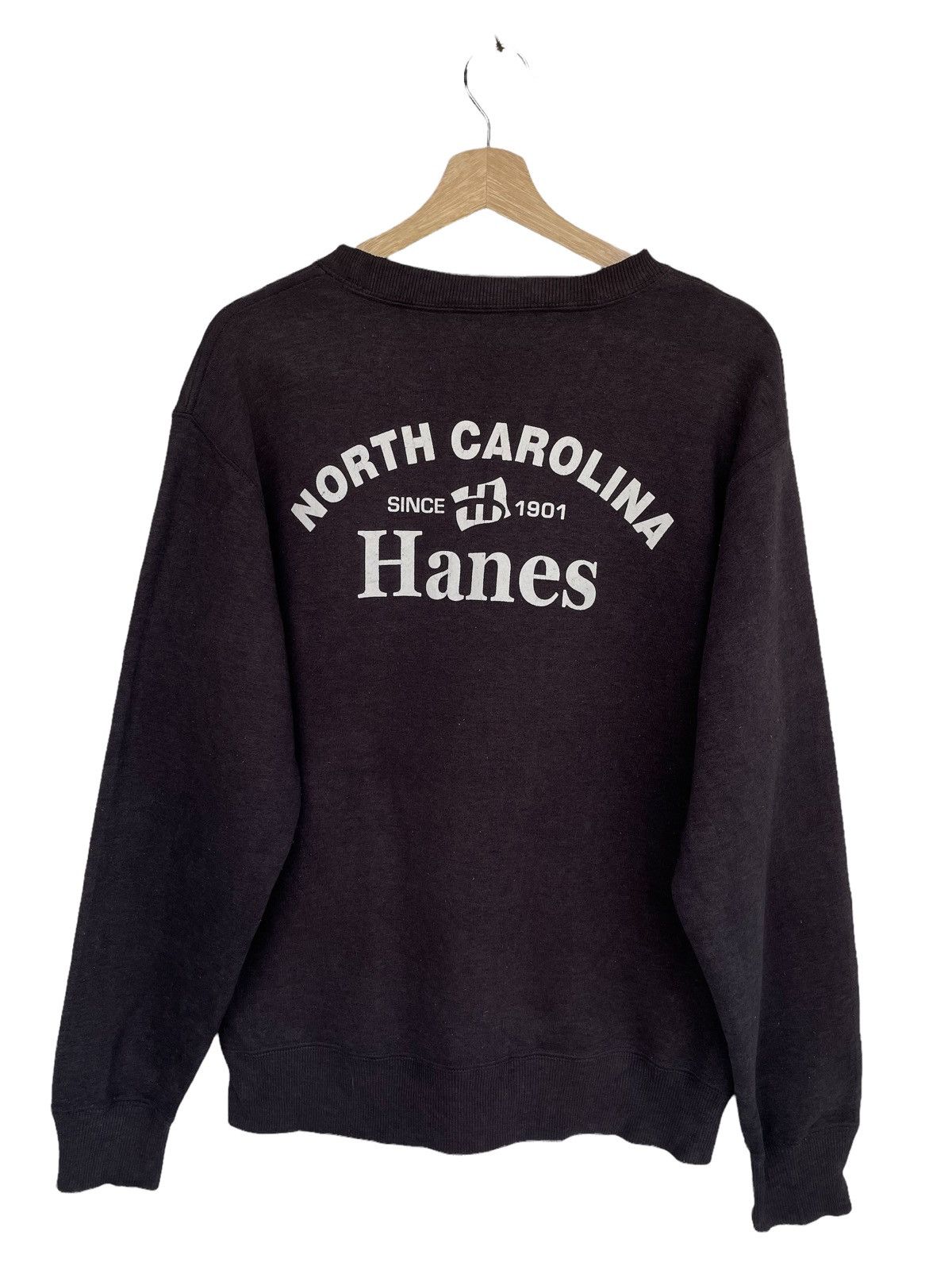 Vintage Hanes Backhit Spell Out Logo Crewneck Sweatshirt