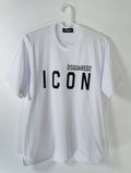 Dsquared2 White Icon Logos T Shirt Hoodie, Sweatshirt | FlexRushtees.com