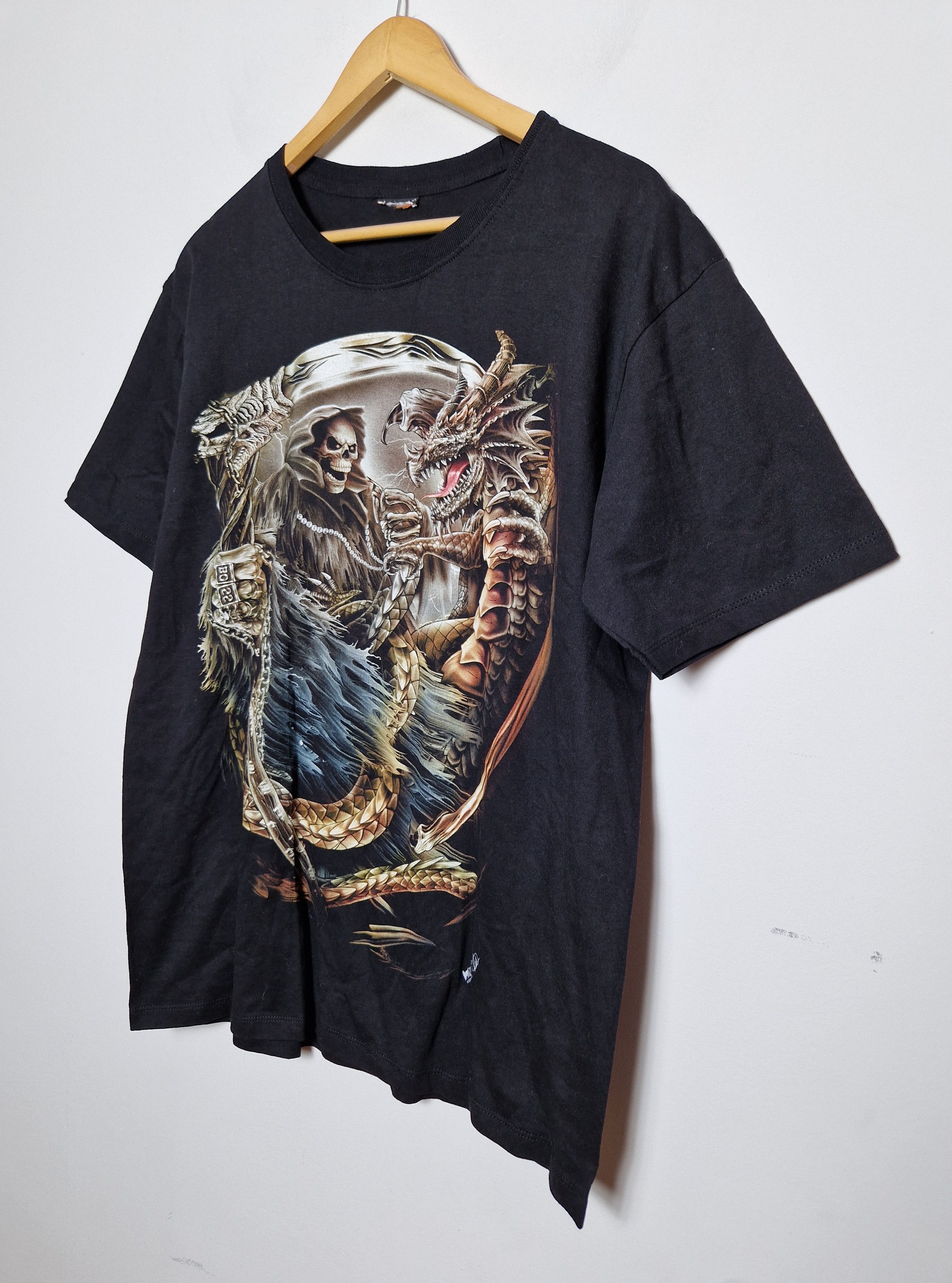 Band Tees Vintage Dragon Printed T Shirt Rock Metal Darkness Vampire Hoodie, Sweatshirt | FlexRushtees.com
