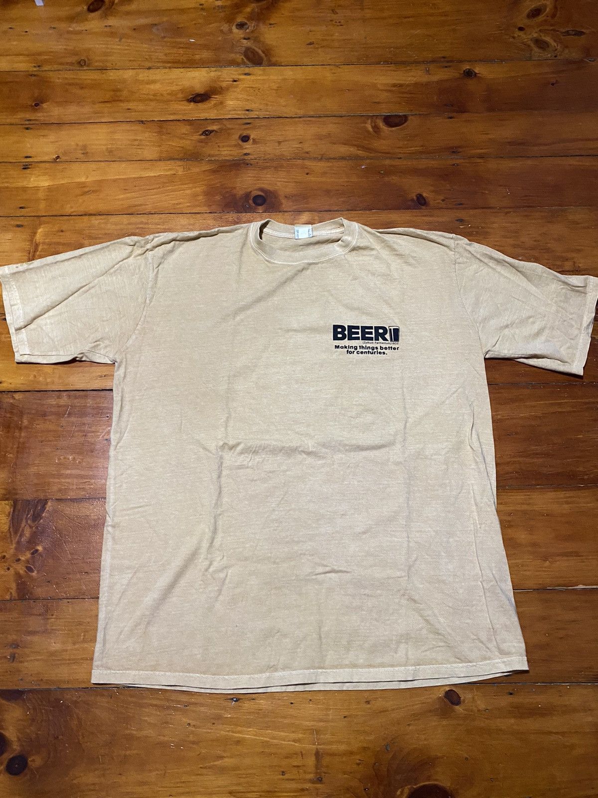 Vintage Beer Dyed Tee With Graphics Funny Scripture Size Xxl New Hoodie, Sweatshirt | FlexRushtees.com