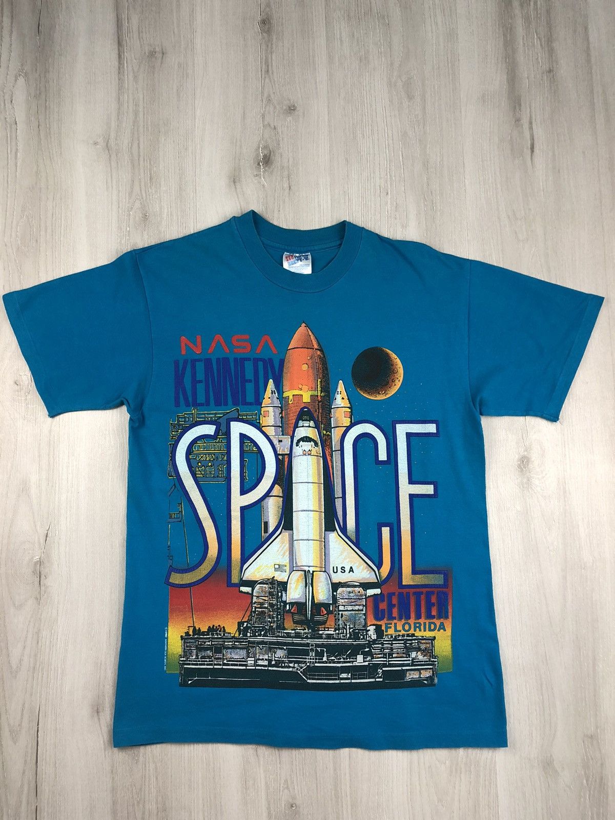 Vintage Nasa 1990 Kennedy Space Center Vintage Tee Florida