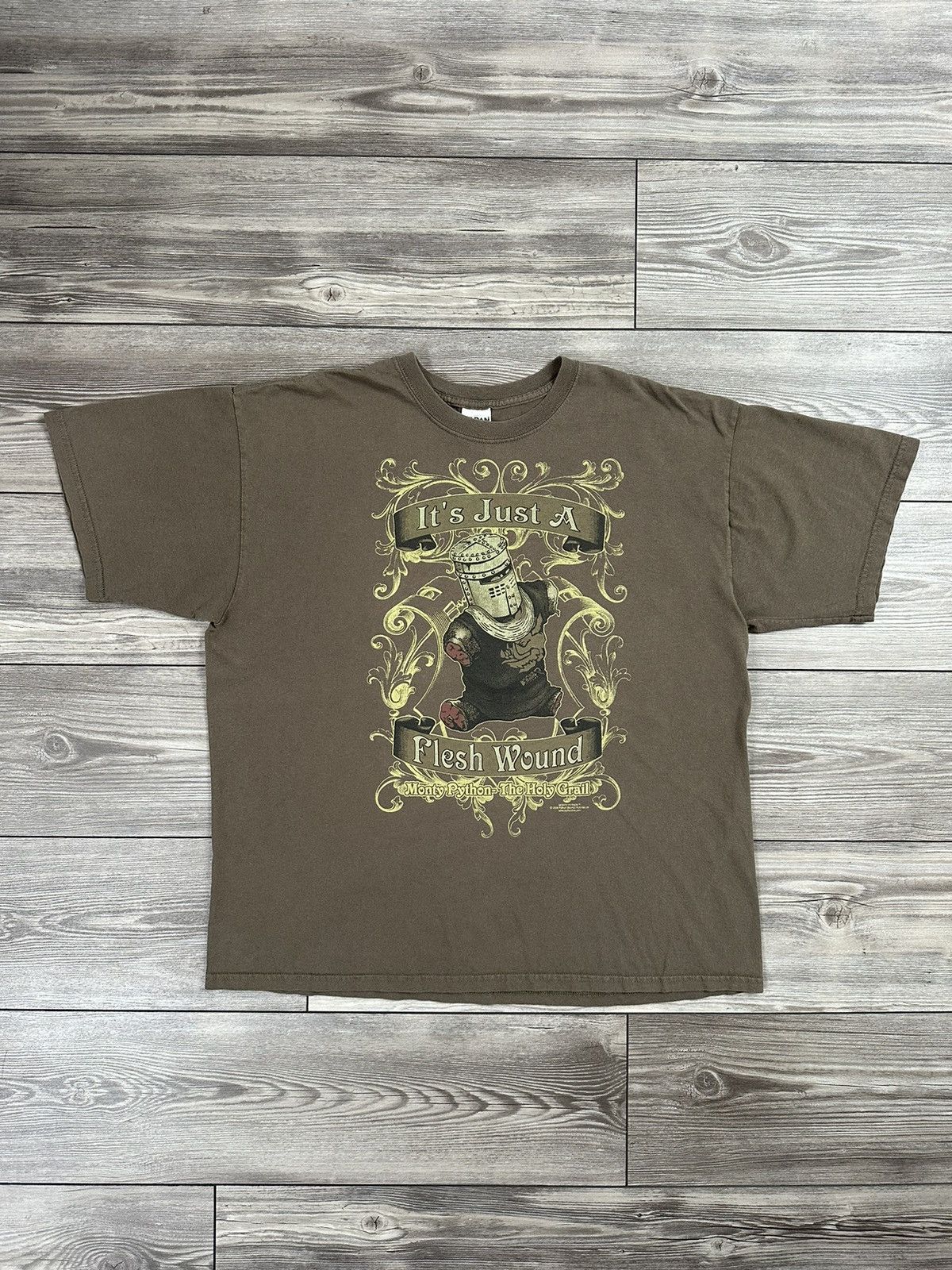Vintage Y2k Monty Python The Holy Grail Flesh Wound T Shirt Hoodie, Sweatshirt | FlexRushtees.com
